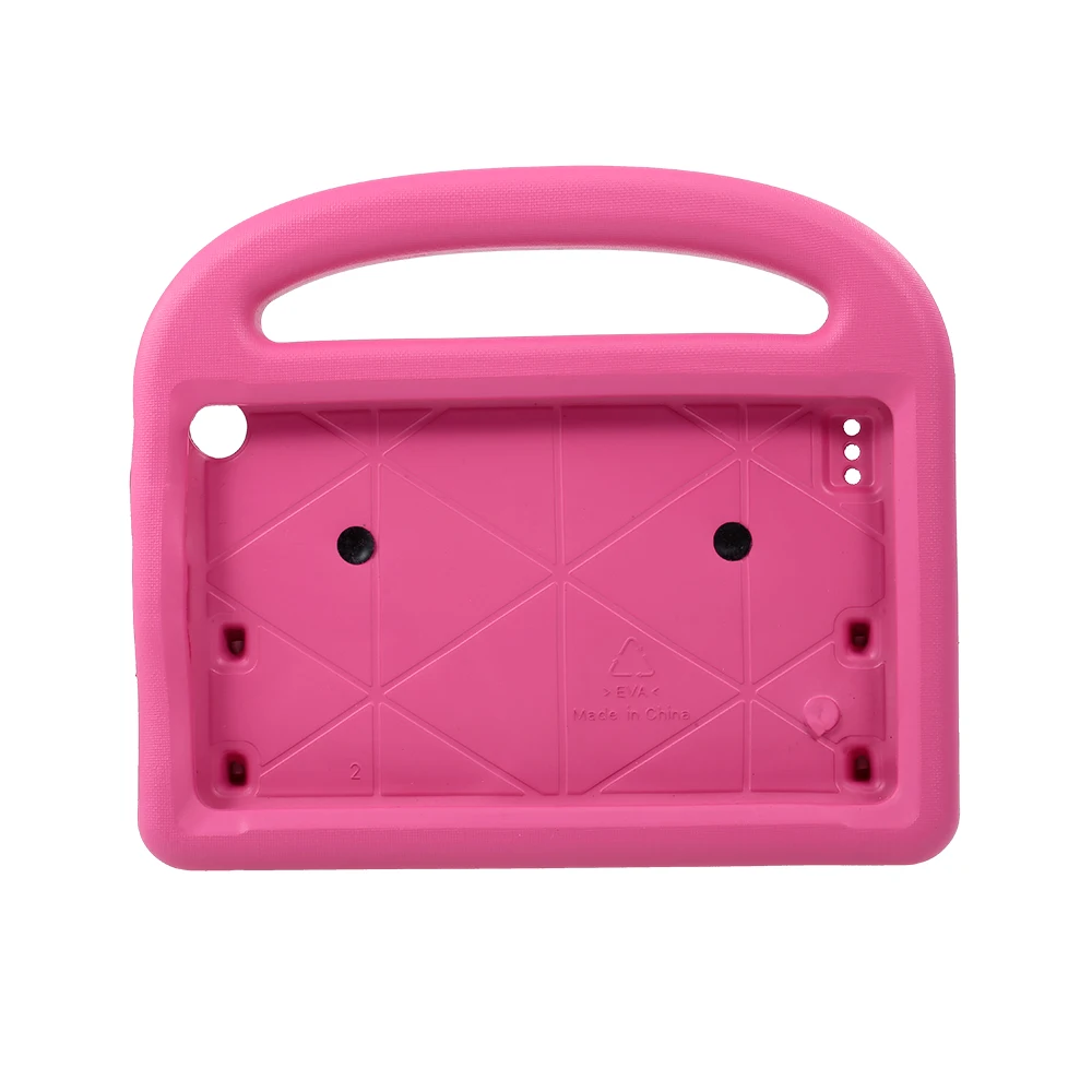 

Protective EVA Case for Amazon Fire7 2015/2017 Silicone Shockproof Handle Case Screen Protector Kids-friendly (Pink)