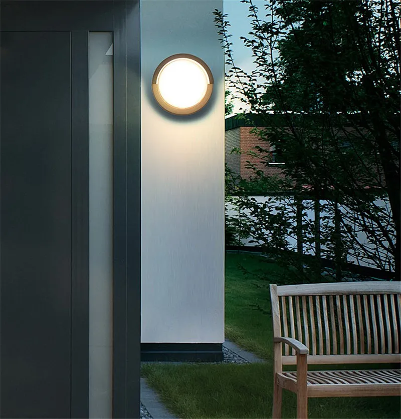 Наружное освещение светодиодный настенный светильник квадратный круглый водонепроницаемый светильник для крыльца современный