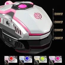 Беспроводная мышь Бесшумная эргономичная, игровая мышь 7 клавиш RGB подсветка 2400 dpi для ноутбука LSMK99