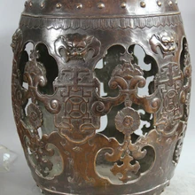 Песня voge gem S2246 1" Китай дворец Династии Бронзовый циркуляр цветок Зверь Дракон таблетки стул стул