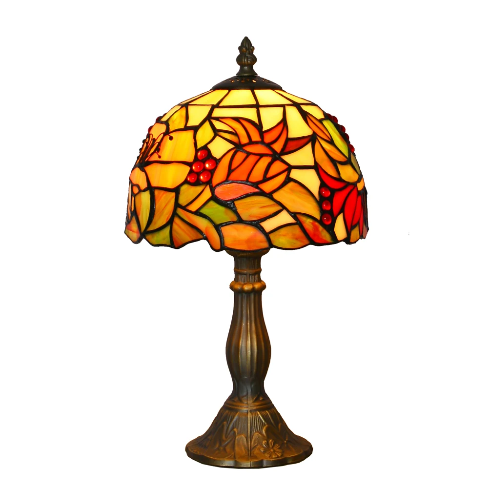 8 inch stained glass table lamp decorative tiffany table light indoor