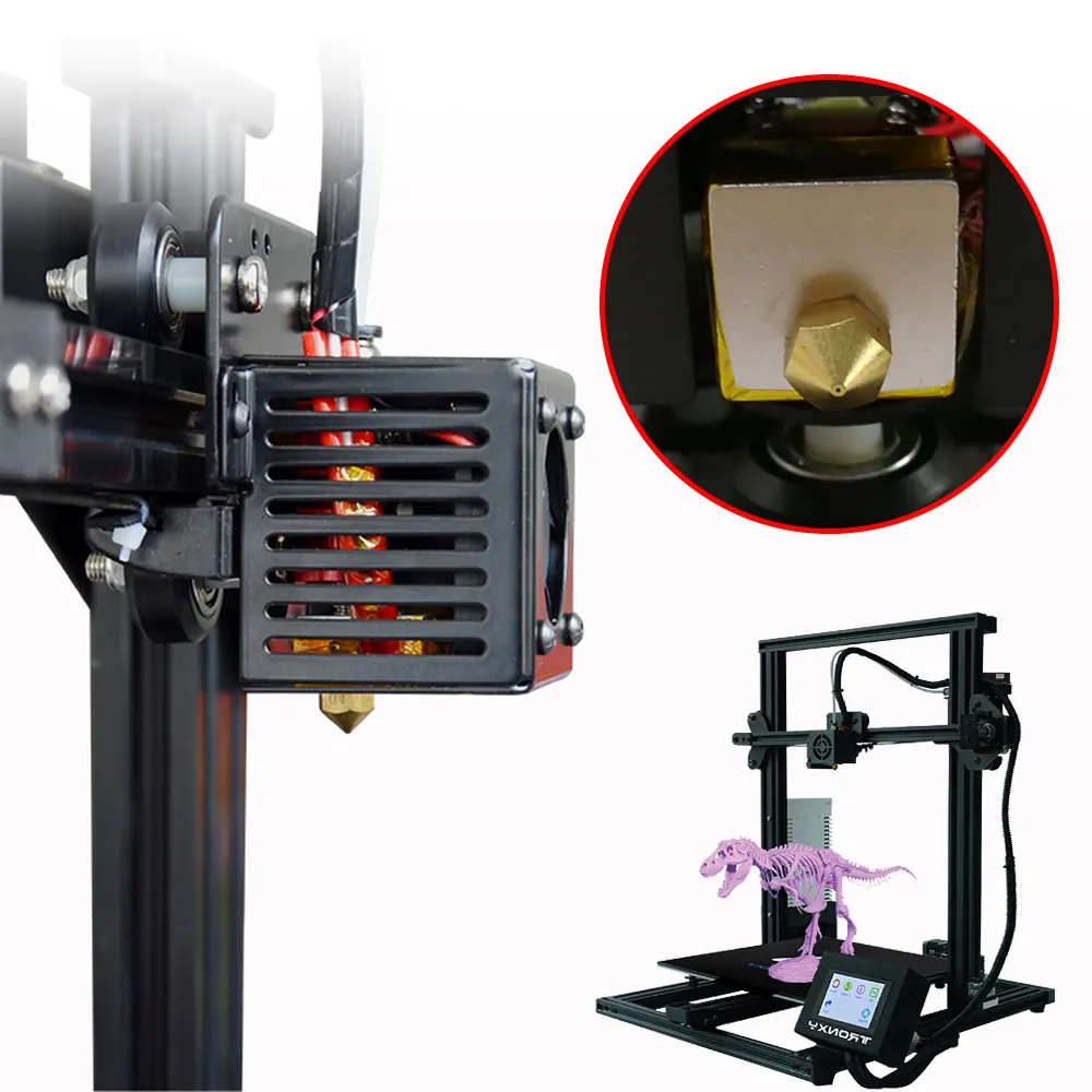 Детали для 3D принтера TRONXY 7 шт. медная форсунка из латуни 0 2 3 4 мм 5 6 8 1 Печатная