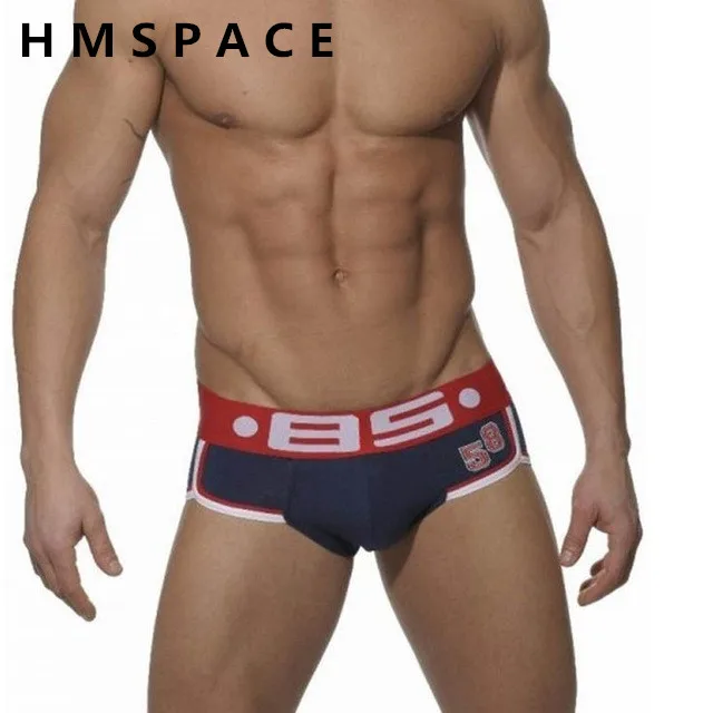 Бренд дизайнер bs мужские хлопчатобумажные underwear calzoncillos u выпуклая