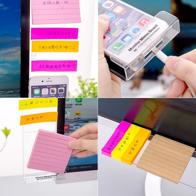 cat Kitty computer monitor pannello multifunzione memo Pad Message Board Sticky notes Monitor Sticky note Holder cat Kitty computer monitor pannello multifunzione memo Pad Message Board Sticky notes Monitor Sticky note Holder