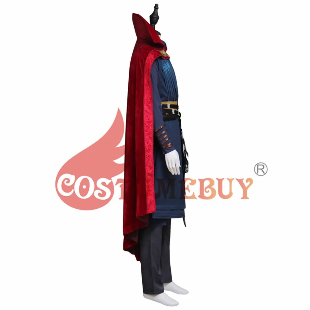 CostumeBuy Доктор Стрэндж доктор Стивен Винсент Стрэндж косплей мужской костюм наряд с ожерелье с ботинками Хэллоуин полный наряд