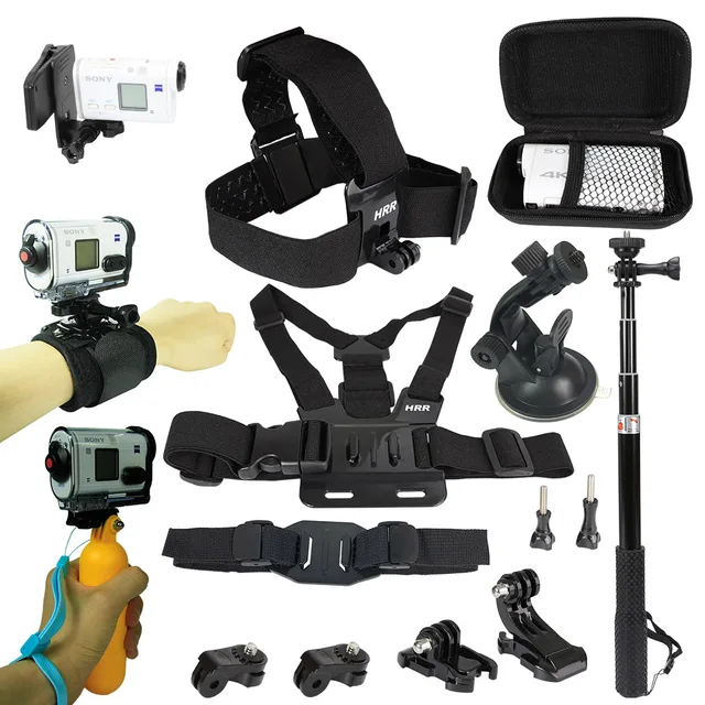 US $25.80 Accessories Kit for Sony Action Camera FDR x3000 HdrAS15 AS20 AS30v AS300 AS50 AS200v HDRAz1Gopro