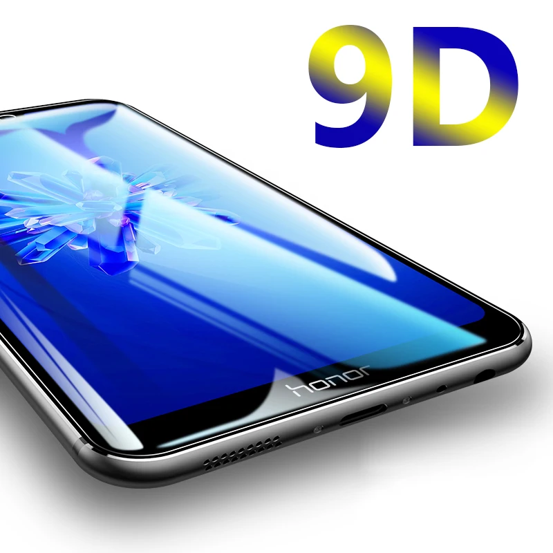 Защитное стекло 9D для huawei honor 20 pro 10 9 8 lite легкое экрана 8x 8c x c 10lite|Защитные стёкла и