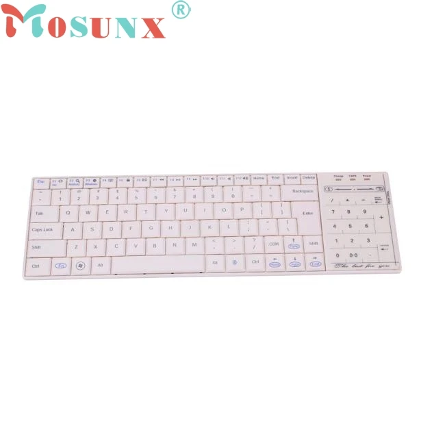 

Ecosin2 Mosunx Wireless Bluetooth 3.0 Ultra Slim Mini Keyboard Numeric Keypad Touch Pad Mouse 17mar16