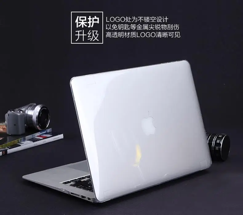 Кристально чистый прорезиненный жесткий футляр для Macbook Air 11 "15,4 Pro retina 12 дюймов Macbook Pro 13 сенсорная панель для ноутбука