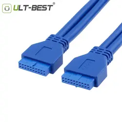 50 см USB 3,0 20pin материнская плата 20 pin Женский F/F заголовок адаптер удлинитель