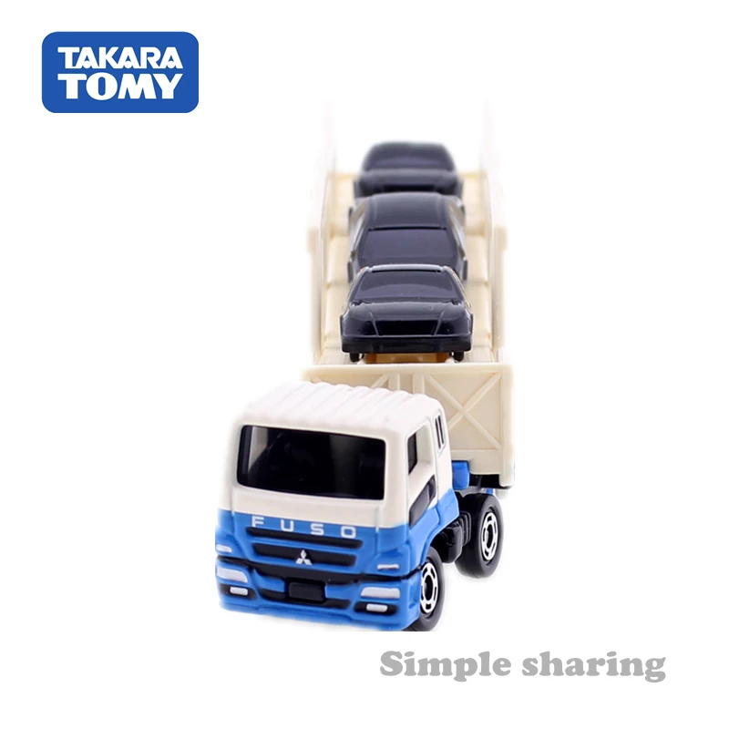 Длинный тип TOMICA NO. 131 MITSUBISHI FUSO супер большой транспортер грузовик TAKARA TOMY литый под