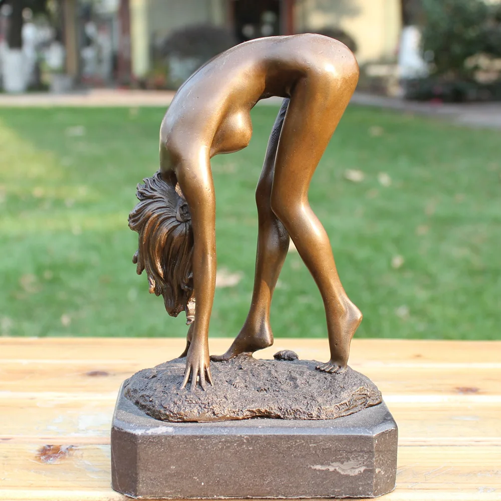Человеческое тело ню фигура бронзовая статуя произведения искусства Главная Обстановка Отеля мягкий наряд декора подарок