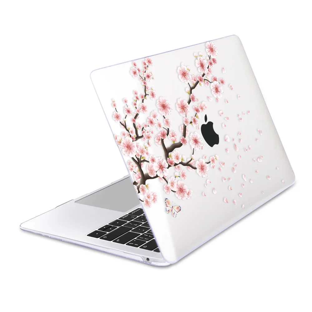 Чехол для ноутбука с цветами для Apple MacBook Air 11 12 13 15 16 дюймов Сенсорная панель A2141 A2159 A1932 мягкий пластиковый жесткий чехол - Цвет: Z384