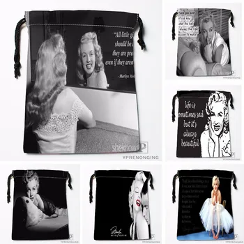 

Custom Marilyn Monroe Drawstring Bags Printing Travel Storage Mini Pouch Swim Hiking Toy Bag Size 18x22cm#180412-11-61