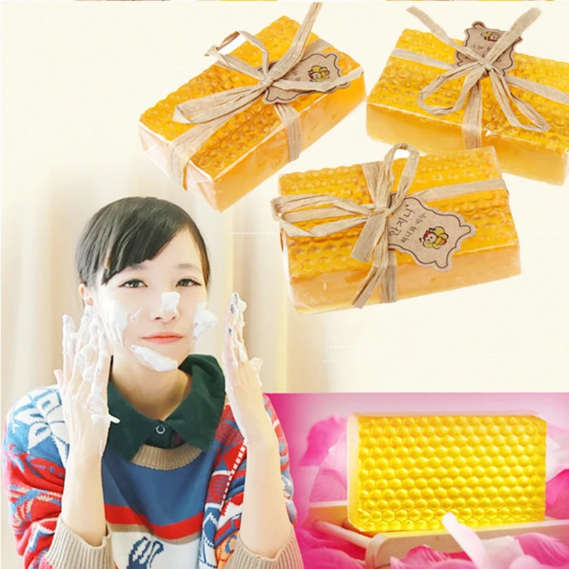 Buy 2Pcs Natural Honey Handmade Soap Body Areola