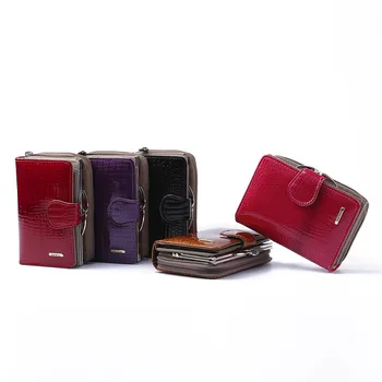 

High quality women's wallet leather handbag zipper bag card bag handbag ladies wallet short ladies wallet Y418