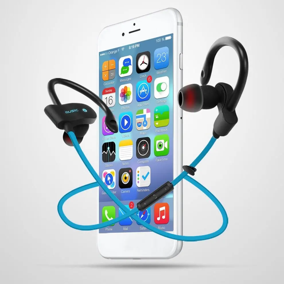 

5PCS Fashionable Outdoor Sport Wireless Bluetooth 4.1 Headset Stereo Earphone Accessory In-ear Sweat Proof Noise Reduction