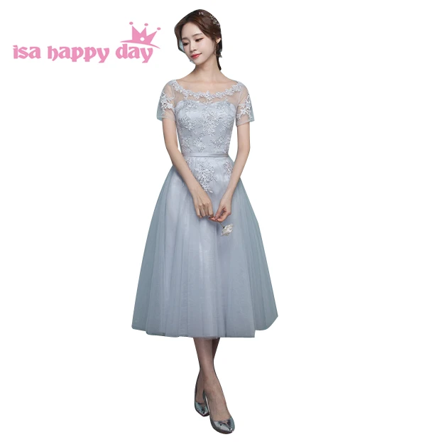 Us 3819 5 Offrenda Pendek Putri Bridesmaid Kelas 8 Gray Tea Gaun Pengiring Pengantin Gaun Pengiring Pengantin Pakaian Gadis Untuk Tamu Pernikahan