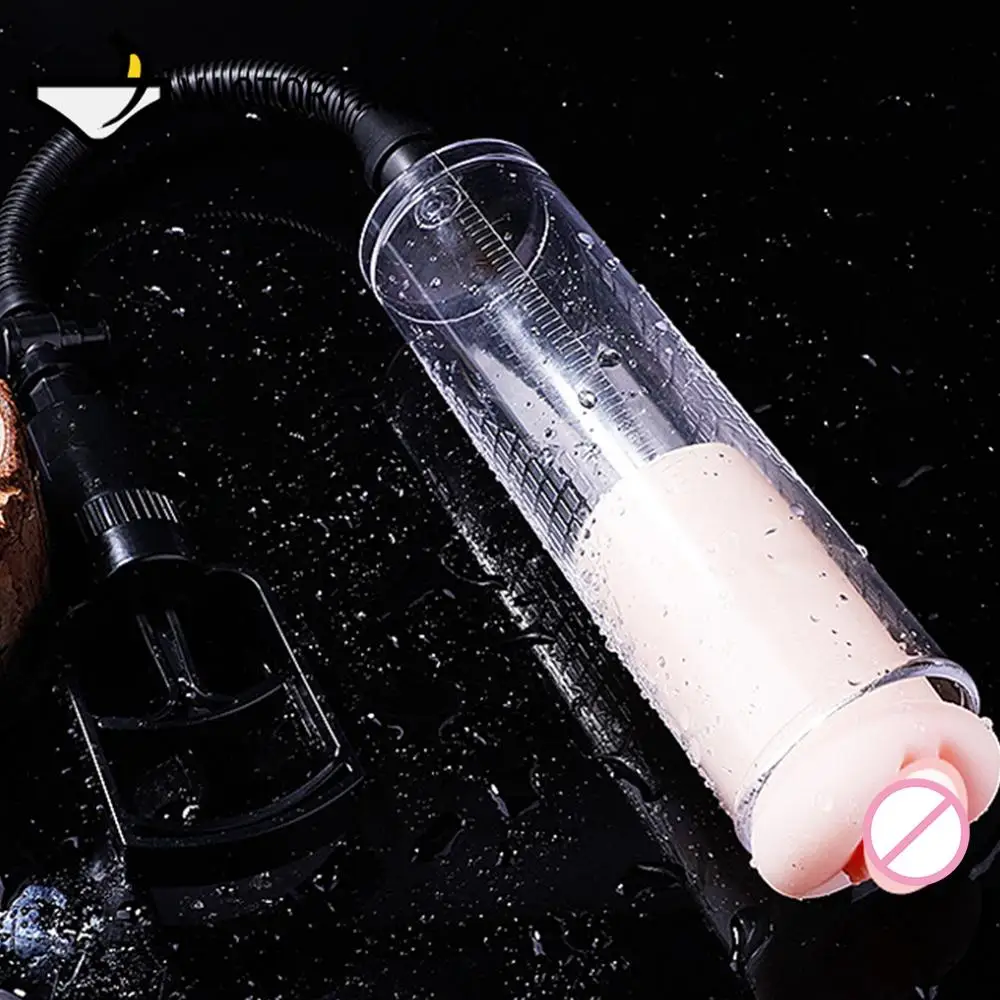 Pussy Penis Pump Vacuum Male Penis Pump Enlargement Sucking Vacuum Sleeve Adult Sexy Toy Product Manual Pump For Men Masturbator