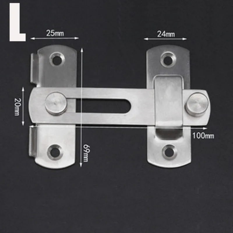 Засов защелка замок из нержавеющей стали раздвижные двери замок для оконных шкафа фитинги S L