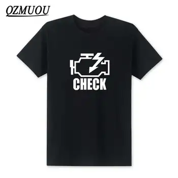 

2019 Fashion Check Engine Light T Shirts Men T Shirt New Summer Short Sleeve O-Neck Cotton Mechanic Auto Repair T-shirt XS-XXL