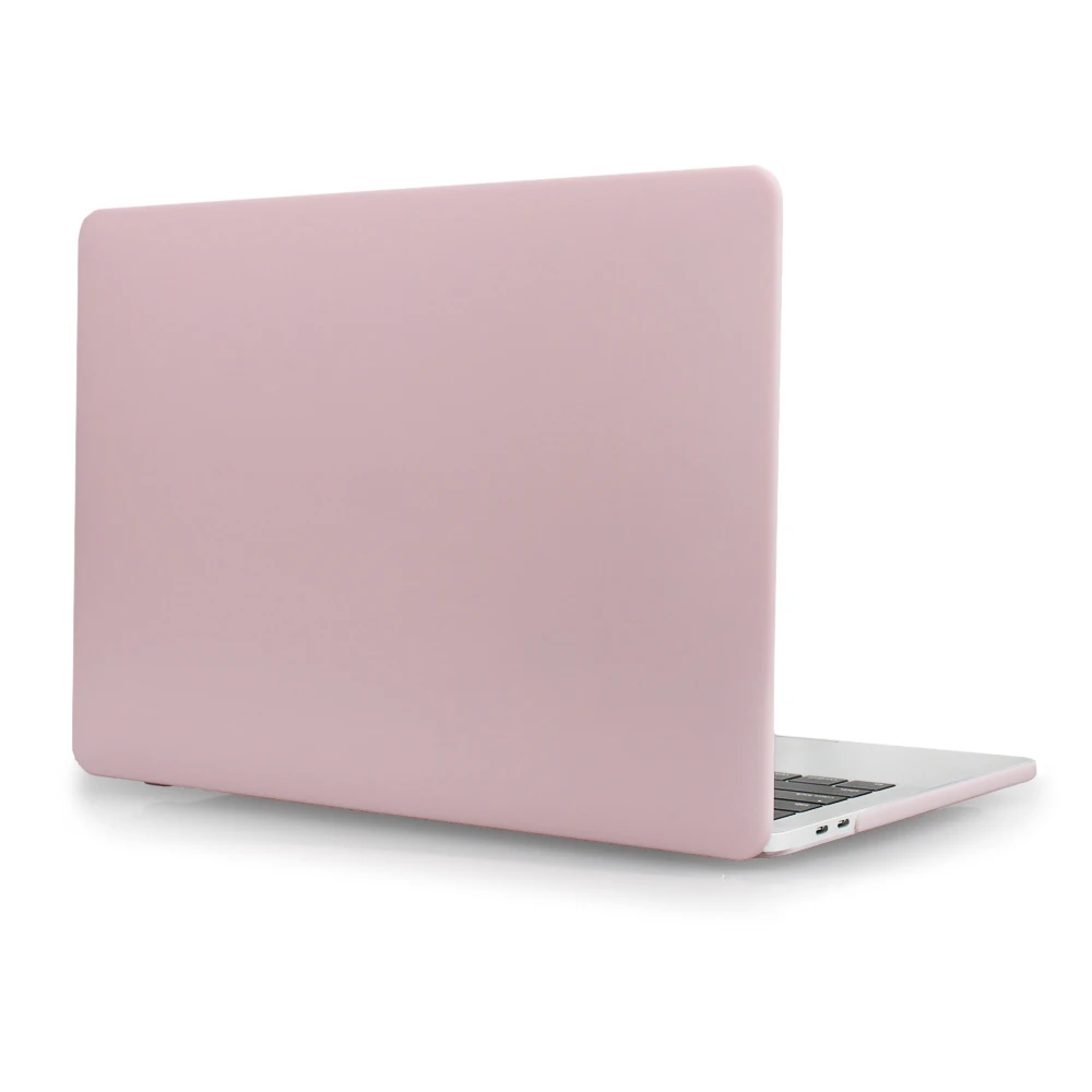 Тонкий чехол для ноутбука Macbook Pro 13 A1278 Air 13 A1466, жесткий матовый чехол из ПВХ для Macbook Air Pro retina 11 13 15 12, чехол для ноутбука - Цвет: Light pink