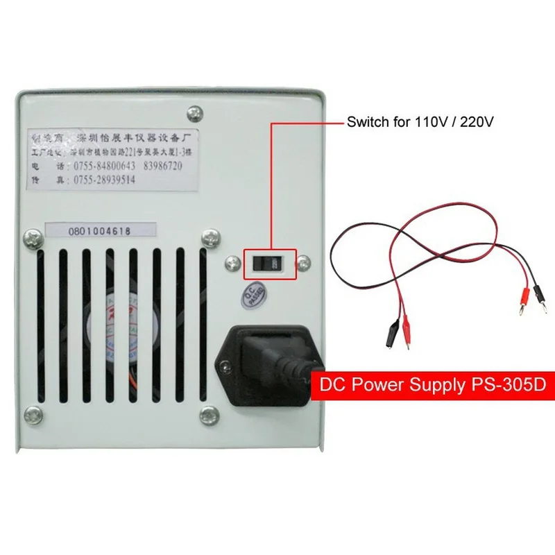 Источник стабилизированного напряжения даженг 30V 5A переменная источник постоянного тока Питание цифровой Дисплей PS-305D 110 V/220 V