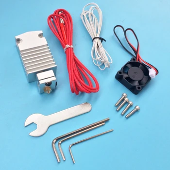 

3D printer 2 in 1 out print head single nozzle 2 color handoff extrusion compatible with E3D extruder 1.75mm filament with fan