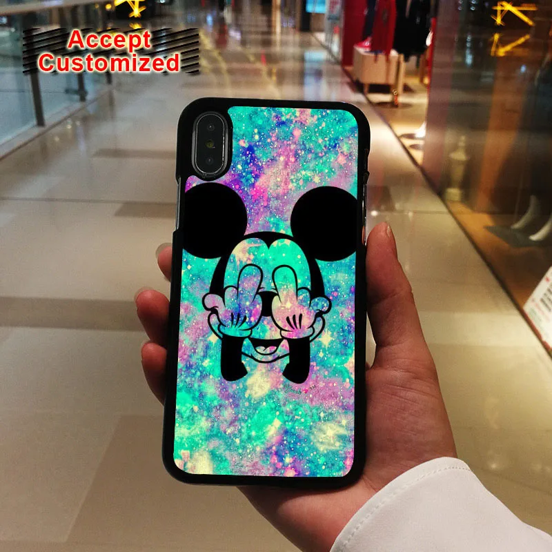 

Nebula Mickey Shell Cover Case for iPhone X XS Max XR 7 8 6 6S Plus 5 5S SE Samsung Galaxy S6 S7 Edge S8 S9 Plus Note 8 9