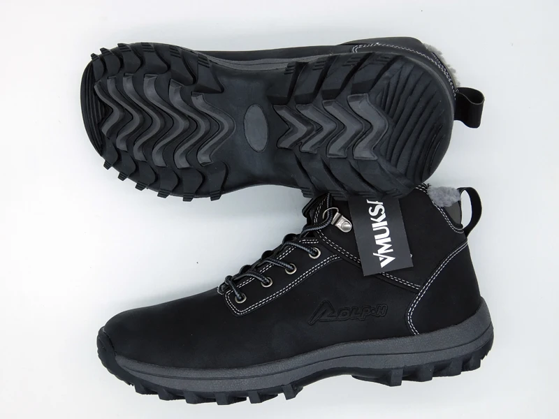 VMUKSAN/зимние мужские ботинки на меху размера плюс 39-47, мужские зимние ботинки из микрофибры г. Новые Теплые Зимние ботильоны