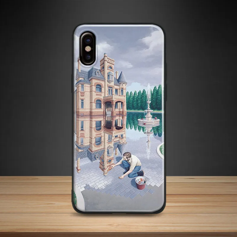 

Rob gonsalves artwork Creativity art Soft Silicone Phone Case Cover For Apple iPhone 5 5s Se 6 6s 7 8 Plus X XR XS MAX