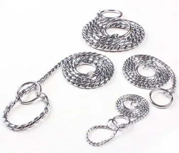 

Wholesale Pet Pinch Collars P chain Dog Snake chain Pet Supplies