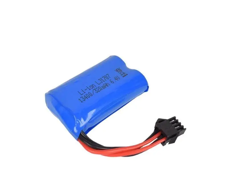 YUKALA 6,4 v 1000 mah/800 mah/750 mah/500 mah/320 mah литий-ионный аккумулятор JST SM4P plus для wltoys rc автомобиля L959 18628