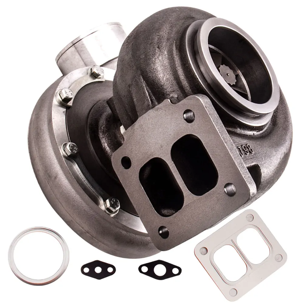 

GT45 T4 V-BAND 1.05 A/R 92MM HUGE 800+HPS BOOST UPGRADE RACING TURBO CHARGER fit T4 V-Band Com. A/R .66 A/R 1.05 Oil Cooled