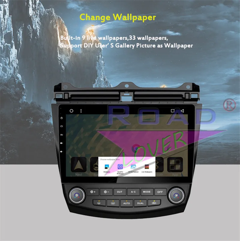 Sale Roadlover Android 8.1 Car Multimedia  Player For Honda Accord 2004 2005 2006 Stereo GPS Navigation Radio Magnitol 2 Din NO DVD 15