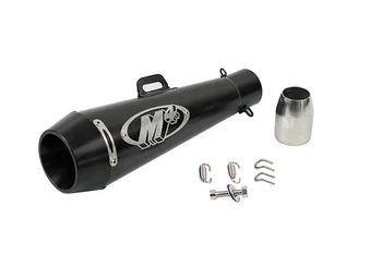 

51mm right left side Universal Motorcycle muffler dual exhaust pipe excape moto for Z1000 z900 gsxr250 750 Z250 z260 RC390 FZ1N
