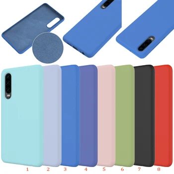 

333pcs/lot Shockproof Case For Huawei P30 PRO Luxury Soft-touch Liquid Silicone Rubber Cover For Huawei P30 Lite