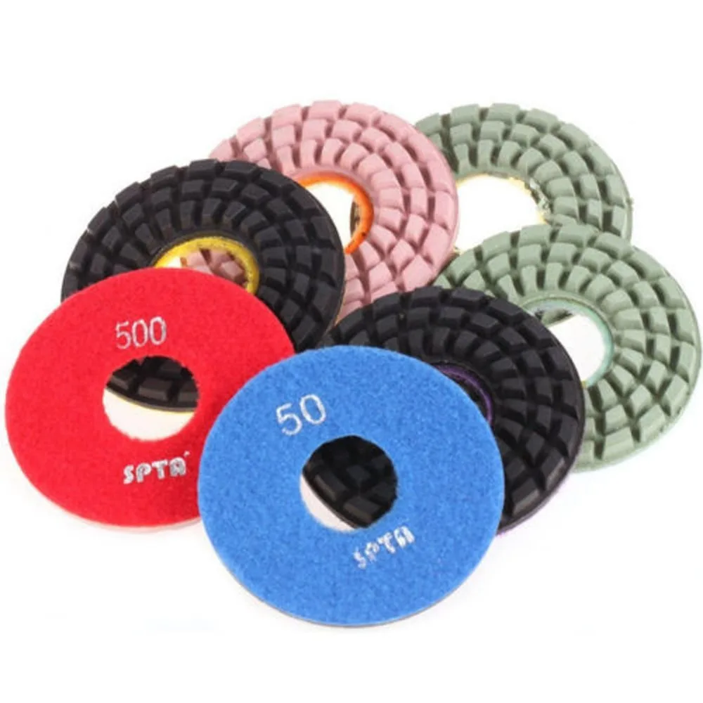 ZFE 4inch(100mm) Diamond Floor Polishing Pads Polisher Pads For Wet