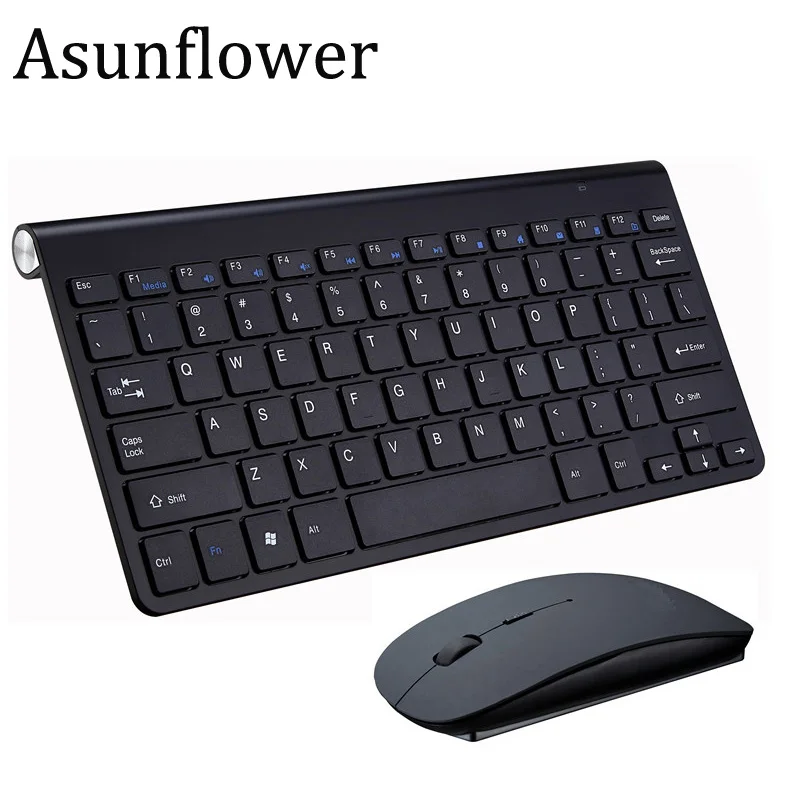 

Asunflower 2.4G Wireless Keyboard Mouse Combo Set For IPad Air2 Pro Android Mac Notebook Laptop TV Box PC Bluetooth 78 Keyboard
