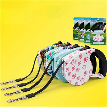 

Traser 5m Pet Dog Cat Puppy Automatic Retractable Traction Rope Walking Lead Leash Pet Accessories for doggy collier chien JJ30