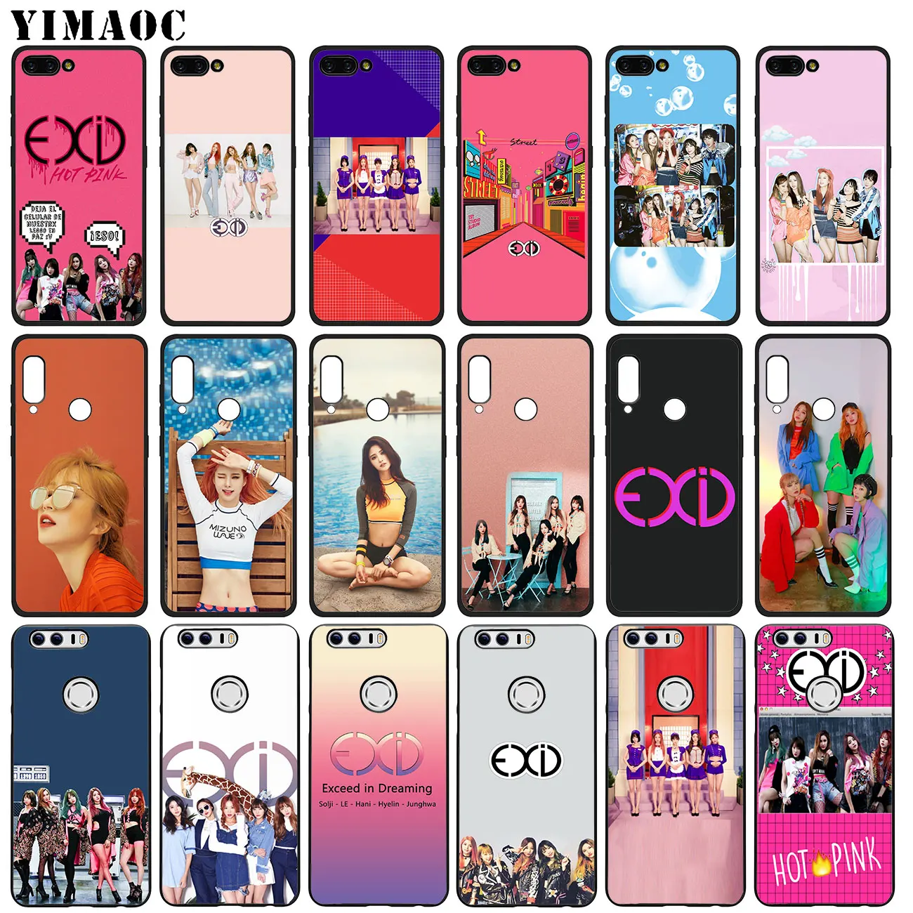Мягкий силиконовый чехол YIMAOC EXID KPOP Exceed In Dreaming для Huawei Honor 20 Pro 8C 8X 8 9 9X 10 Lite 7X 7A |