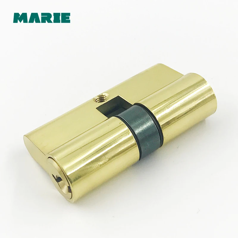 CY001 Door Hardware 60-70mm Security Brass Door Lock Cylinder Interior Bedroom Living Lock Handle with Brass Key Locking
