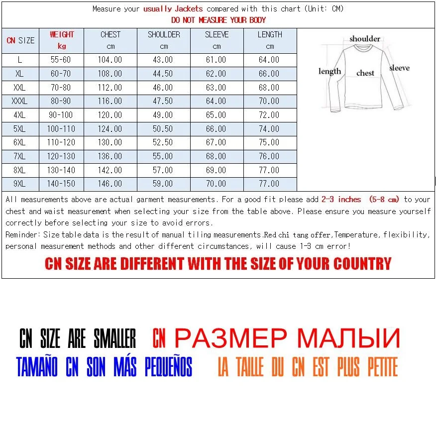 Мужская куртка большого размера осенняя 4xl 5XL 6xl 7XL 8XL 9XL|Куртки| |