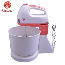 Миксер ВАСИЛИСА ВА-503Н с чашей белый с коралловым: мощность 250Вт, чаша 2,5л, 7 скоростных режимов