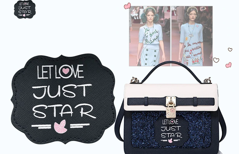 Женские кожаные сумки JUST STAR, женские модные сумки на плечо с цветочным замком, Женский манжет, универсальные сумки-мессенджеры
