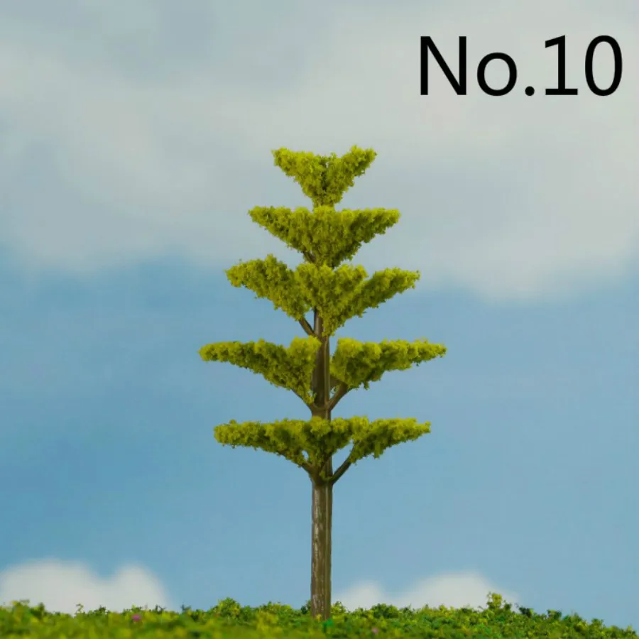 200PcsLot 1500 Scale Mini Plastic Model Trees Train Railroad Scenery for House Classroom Park Layout Scene Kids Toy (4)