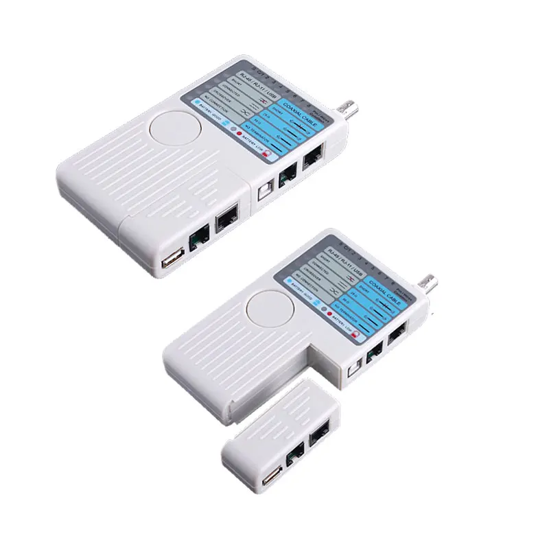 Новый портативный тестер сетевого кабеля Ethernet Удаленный RJ11 RJ45 USB BNC LAN для UTP STP