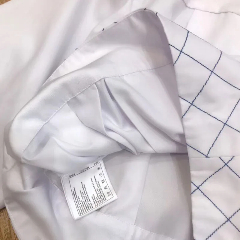 Pour Nouveau O Élégant Veste Mince 2018 Bouton cou Style Manteau Blanc Avec Femmes Lady Ow56qtfwp