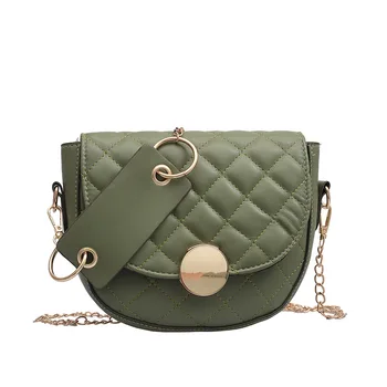 

Bag Women Fashion Saddle Chain Small Messenger Bag Ladies Crossbody Bags Pu Leather Flap Shoulder Bags Female sac a main LSH667