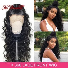 360 парики из натуральных волос на кружевной основе бразильские свободные волнистые человеческие волосы парик из натуральных волос на кружевной основе плотность 180